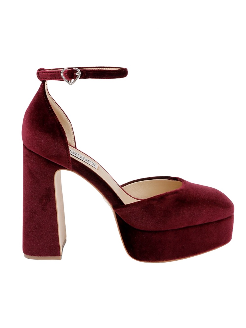 BADGLEY MISCHKA Women's Jayda Platform Pumps Wine Velvet